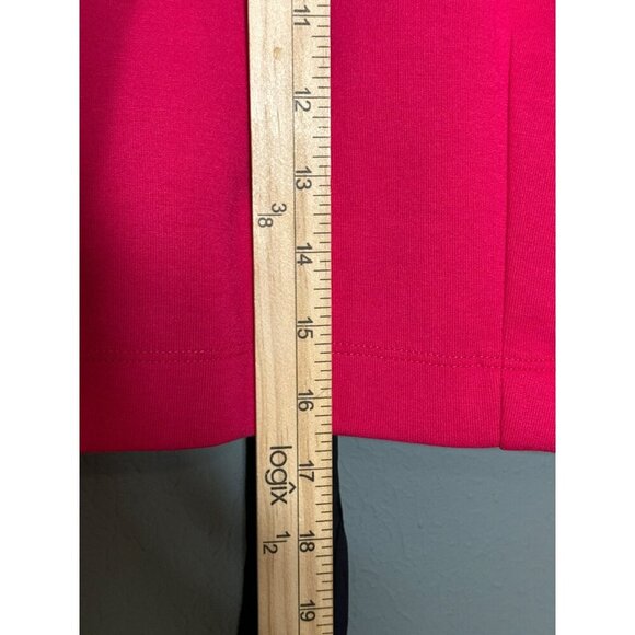 Anthropologie Maeve Women's Medium Crop Top Lower Back Lace Up LS Pink - Picture 4 of 9